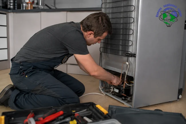 Our technician is fixing Fridge